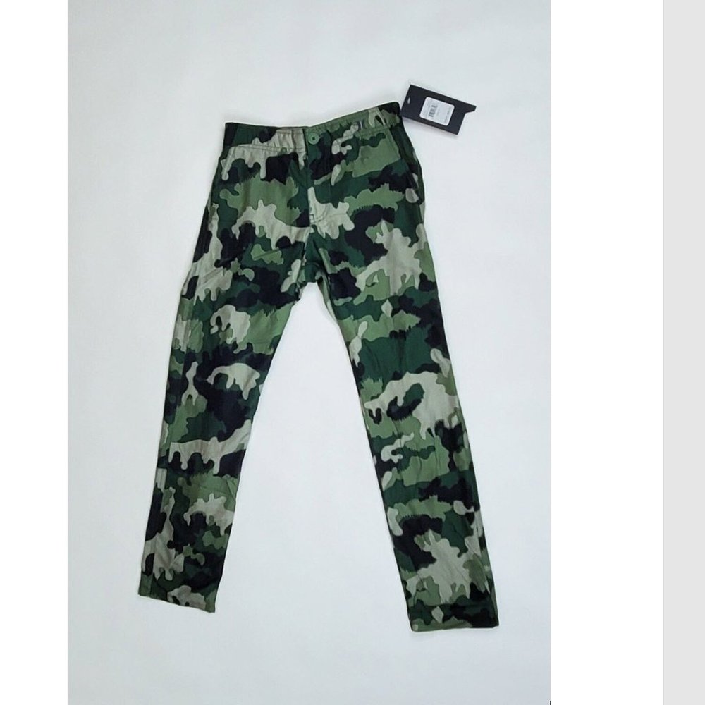 Hurley Green Camo Pants Boy's Size 12 MSRP $58